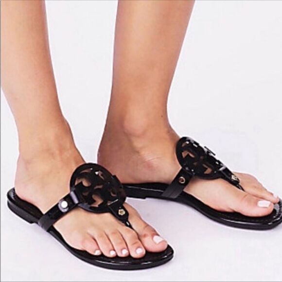 NWT Tory Burch Patent  Miller sandal 8.5 - Picture 1 of 9
